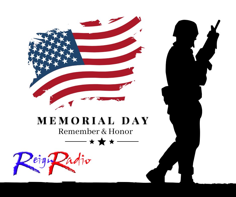 reignradio's tweet photo. Today remember all those who gave their lives for our great country.  We pray for every family who lost a loved one.  Memorial Day 2025

https://t.co/a0TkSobDRc https://t.co/v7QWop6W7o