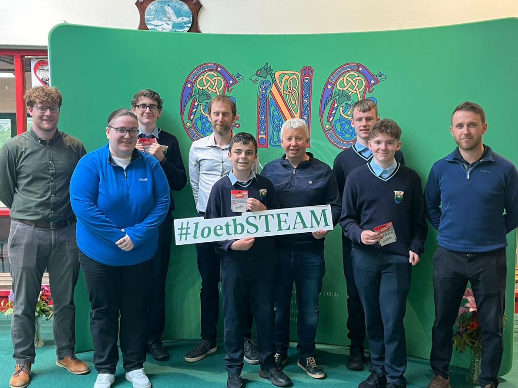 Our Minecraft Gurus were presented with their winner vouchers from LOETB’s Terence O’Brien and Offaly County Council’s Ray Bell following their success last month in the Minecraft Individual Category of the LOETB STEAM Showcase #LOETBSTEAM