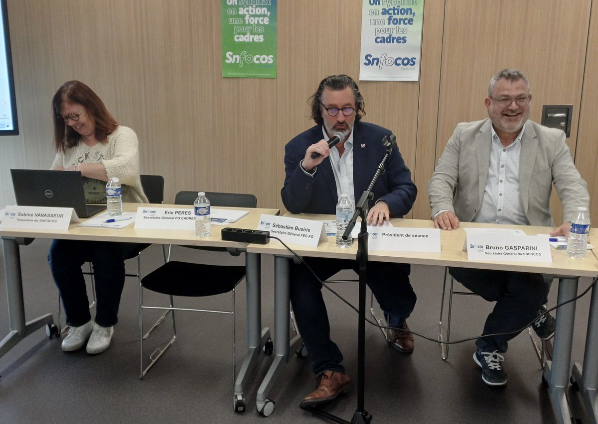 FECFO's tweet photo. Commission Exécutive du SNFOCOS des 26 et 27 mai 2025 
Des militants libres indépendants et déterminés !
FO premières organisation syndicale l’année des 80 ans de la sécurité sociale ! 
Bravo et merci aux salariés pour leur confiance !
#fecfo #snfocos #fo #focadres https://t.co/Gua5vbcBY9