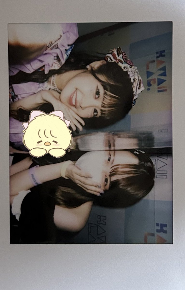 5月24日 KAWAII LAB. session 特典会

🧸もあだよー！京都で見かけたよ！
💜えー！どこで？？
🧸京都駅の方！
💜声かけてくれたらよかったのに！
🧸次見かけたら声かける！

チェキスタさん手こずっちゃってまぁまぁ長く話せたよ🥹💟
また京都来てね！！

 #仲川瑠夏  #ふるっぱー