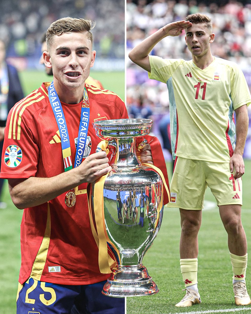 ESPNFC's tweet photo. For the second summer in a row, Fermin Lopez has been called up to TWO national team camps. Spain's U21 for the U21 European Championship in mid-June and the senior squad for the Nations League in early-June 😰💤

Last year he became an Olympic gold medalist and a European Champion 🇪🇸