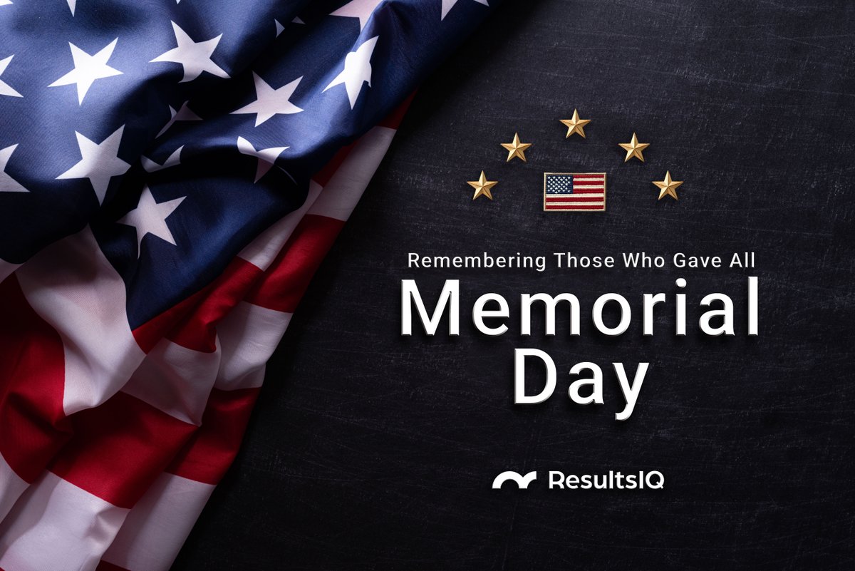 🇺🇸 This Memorial Day, we honor the courage and sacrifice of those who gave everything in service to our country.
At ResultsIQ, we remember their legacy; one of purpose, commitment, and service.
Thank you. #MemorialDay #ResultsIQ