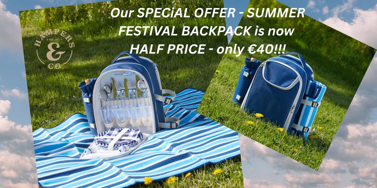 Summer corporate event coming up soon and looking for gifts that are:
* Summer-themed
* Practical
* Feel-Good vibes
* Digital Detox ?

We don't often have special offers at Hampers &amp; Co, but when we do...!
#corporategifting #giftsdelivered #summergifts #familypicnic #festivalgear