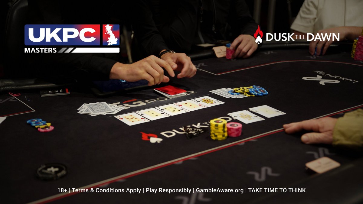 As the Main Event plays out to a Champion there are two other events running at the UKPC Masters:

Bounty: 70 entries | £50,000 GTD | £500+£60 | 5.40pm late reg

Closer: 109 entries | £25,000 GTD | £125+£25 | 5pm late reg
18+ Play Responsibly GambleAware.org