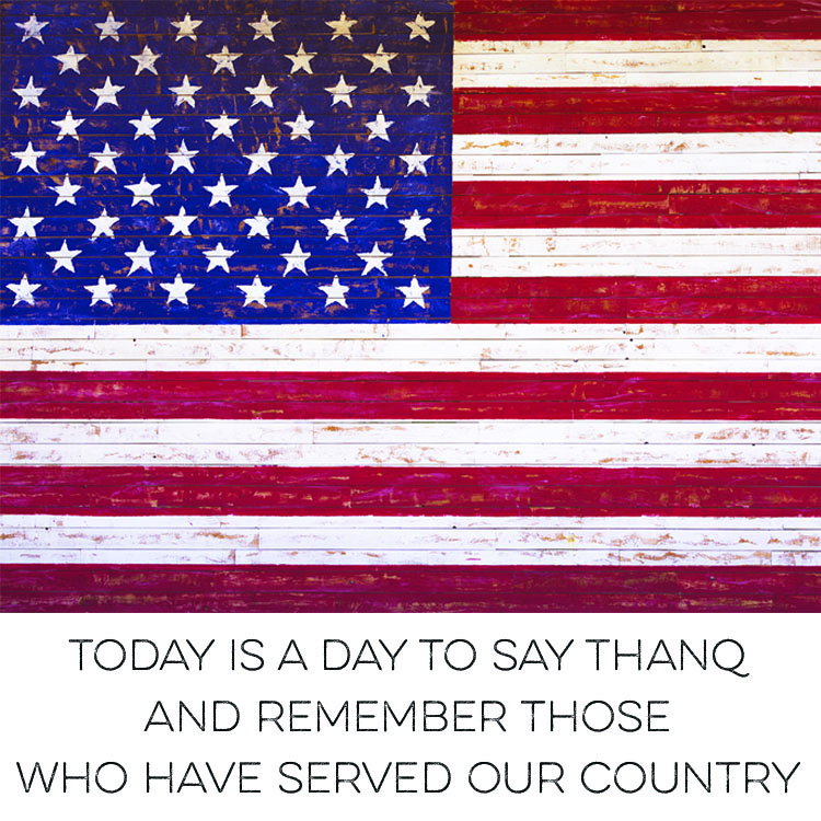 Today, we say ThanQ to all those who served &amp; sacrificed for our freedom!