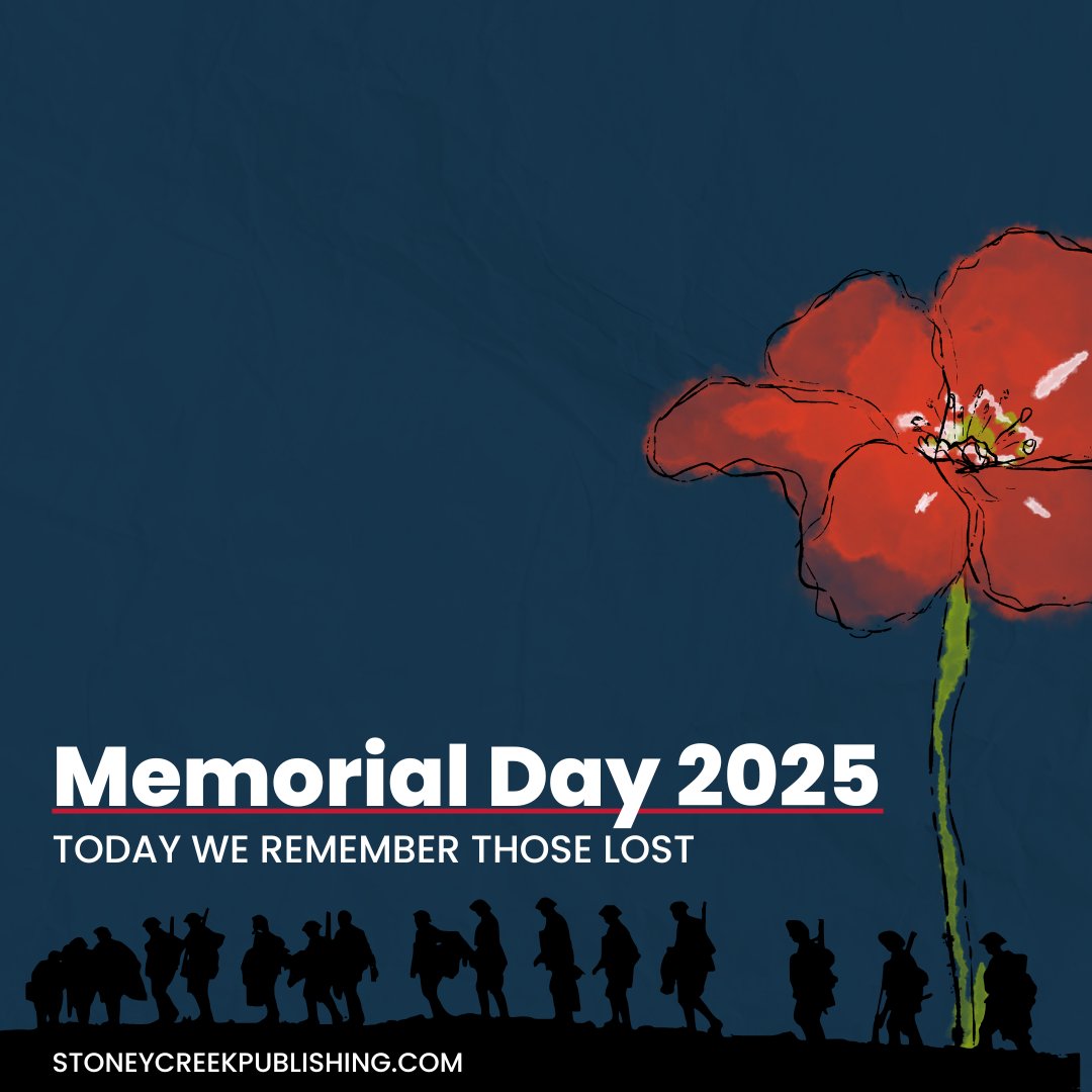 🇺🇸 Honoring Heroes This Memorial Day 🇺🇸
Today, we pause to remember the brave men and women who gave everything in service to our country. At Stoney Creek Publishing, we are grateful for the freedoms we enjoy—and the stories we get to tell—because of those who served.