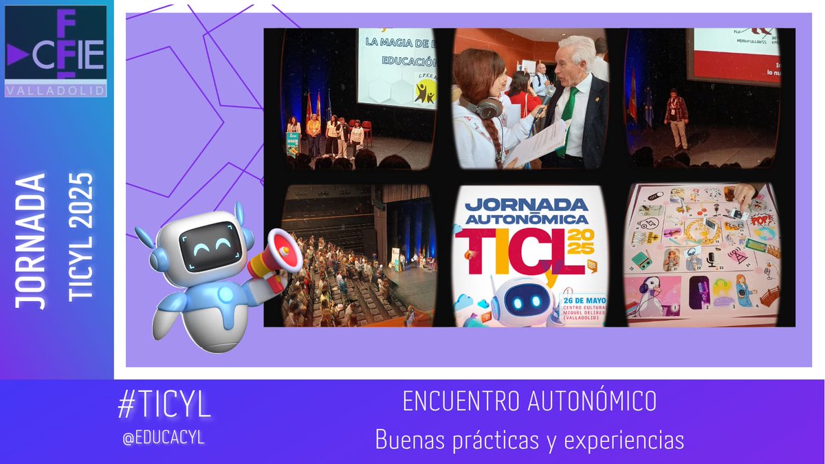CFIE VALLADOLID (@cfievalladolid) on Twitter photo Docentes, alumnos, Maestros Colaboradores, Mentores Tecnológicos, CFIEs, Direcciones Provinciales, Consejería....
Todos juntos 🤝 trabajando por una
💻🤖 digitalización responsable, y mostrando buenas prácticas y experiencias de éxito en la Jornada #TiCyL 2025.
<a href="/educacyl/">Educación JCyL</a> Docentes, alumnos, Maestros Colaboradores, Mentores Tecnológicos, CFIEs, Direcciones Provinciales, Consejería....
Todos juntos 🤝 trabajando por una
💻🤖 digitalización responsable, y mostrando buenas prácticas y experiencias de éxito en la Jornada #TiCyL 2025.
<a href="/educacyl/">Educación JCyL</a>