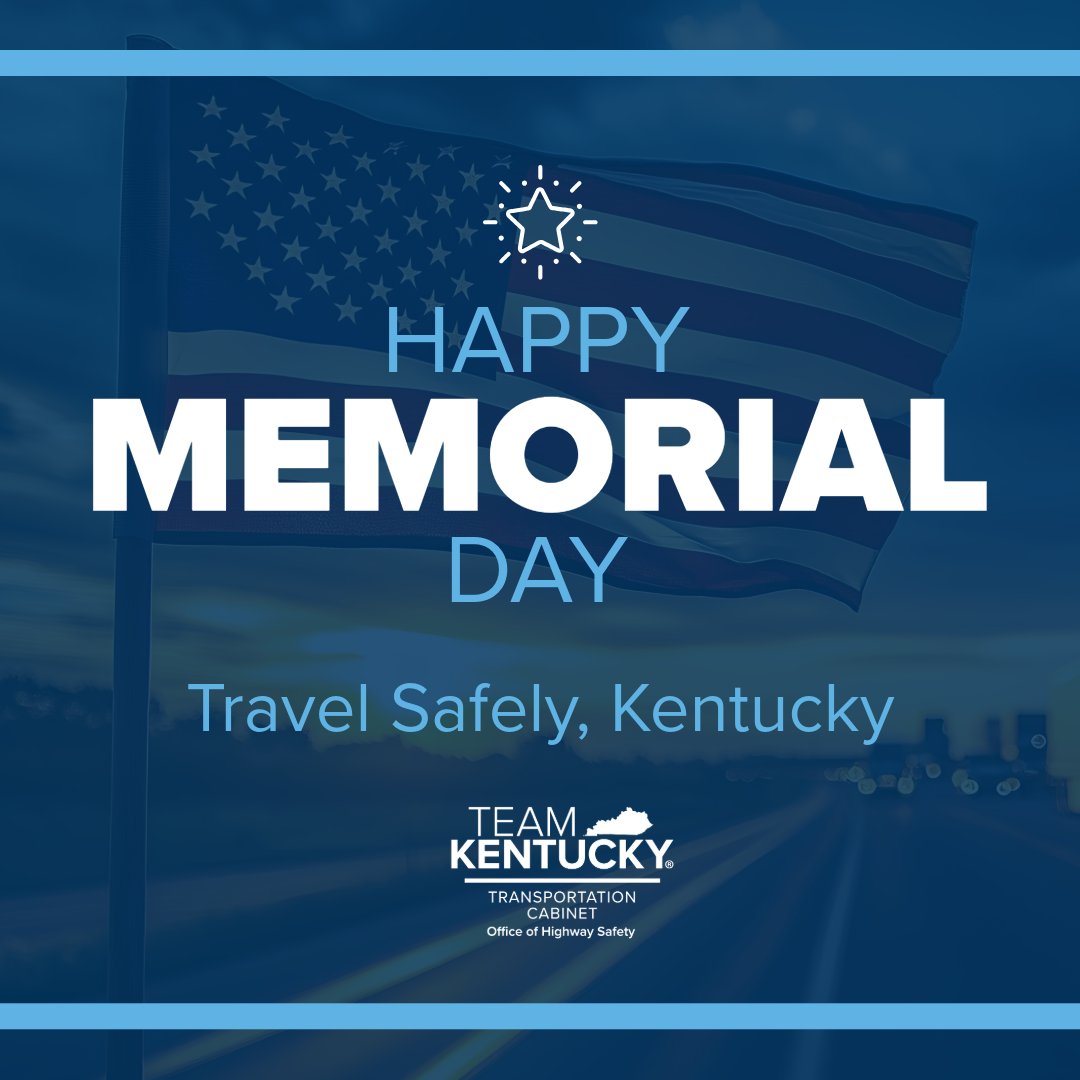 Happy Memorial Day. Remember, no matter how you travel, do it safely: drive sober, buckle up, and stay distraction-free.