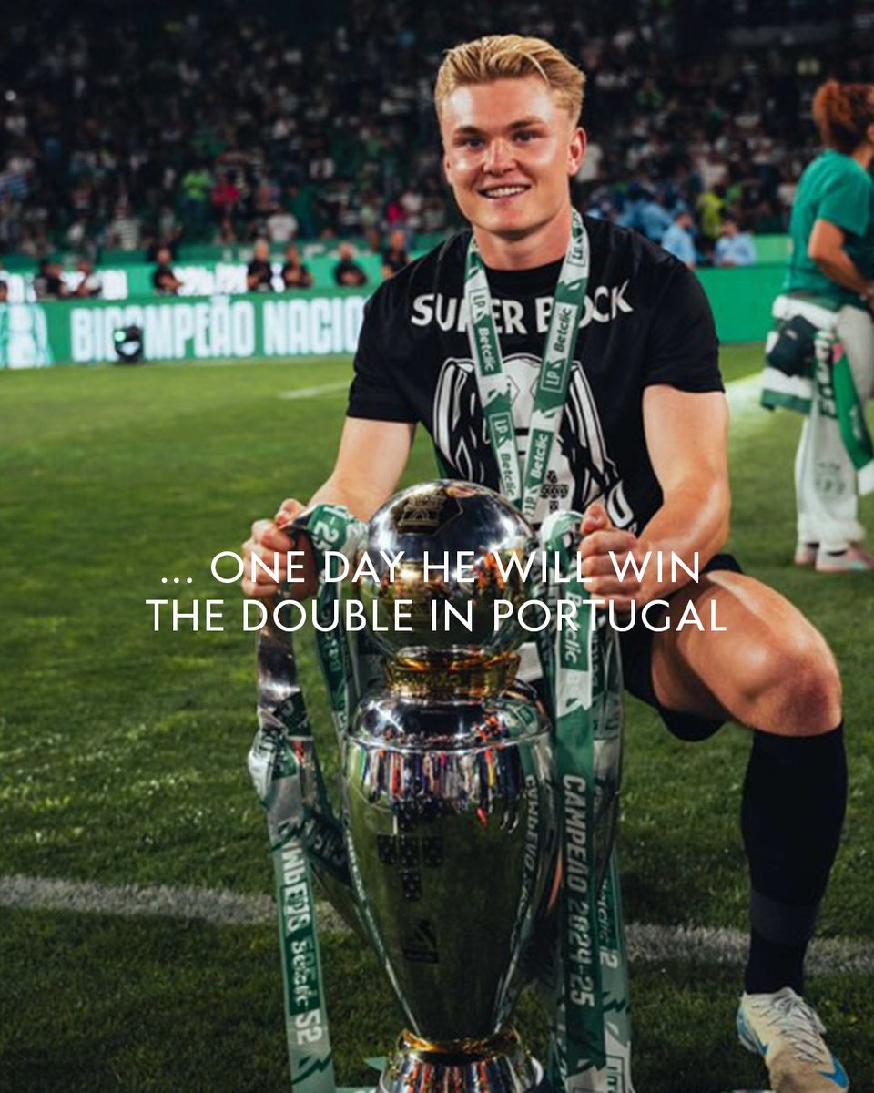 𝐅𝐫𝐨𝐦 𝐝𝐫𝐞𝐚𝐦𝐞𝐫 𝐭𝐨 𝐚𝐜𝐡𝐢𝐞𝐯𝐞𝐫 🐯👏
Congrats, Conrad! 🥇🏆❤️

Two trophies in his first season at Sporting CP and what an impact he made in the cup final yesterday with one goal and one assist! 🌟⚽️
