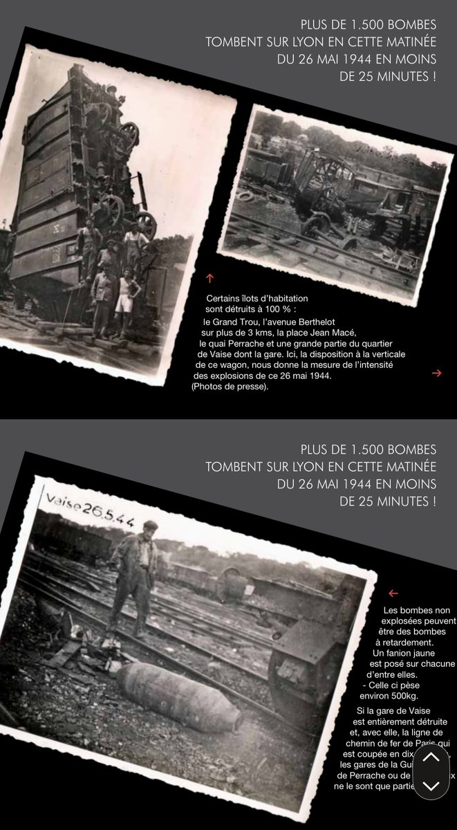 objectif_lyon's tweet photo. Ce 26 mai : commémoration du bombardement de Lyon par l’aviation américaine en 1944.
Photos originales : #objectiflyon
https://t.co/FRIId7BqT2 https://t.co/g5SYRFoKJ0