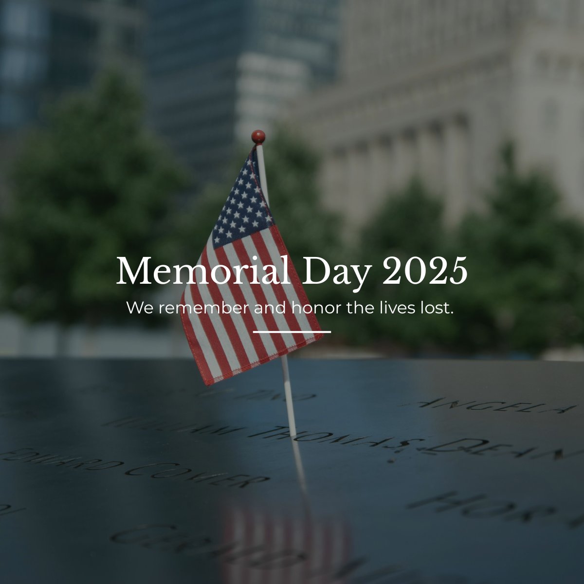 Today, we honor the heroes who made the ultimate sacrifice for our nation. Memorial Day is more than a long weekend—it's a time to reflect on the courage, selflessness, and legacy of those who served.

Wishing everyone a safe and meaningful Memorial Day. 🇺🇸

#MemorialDay