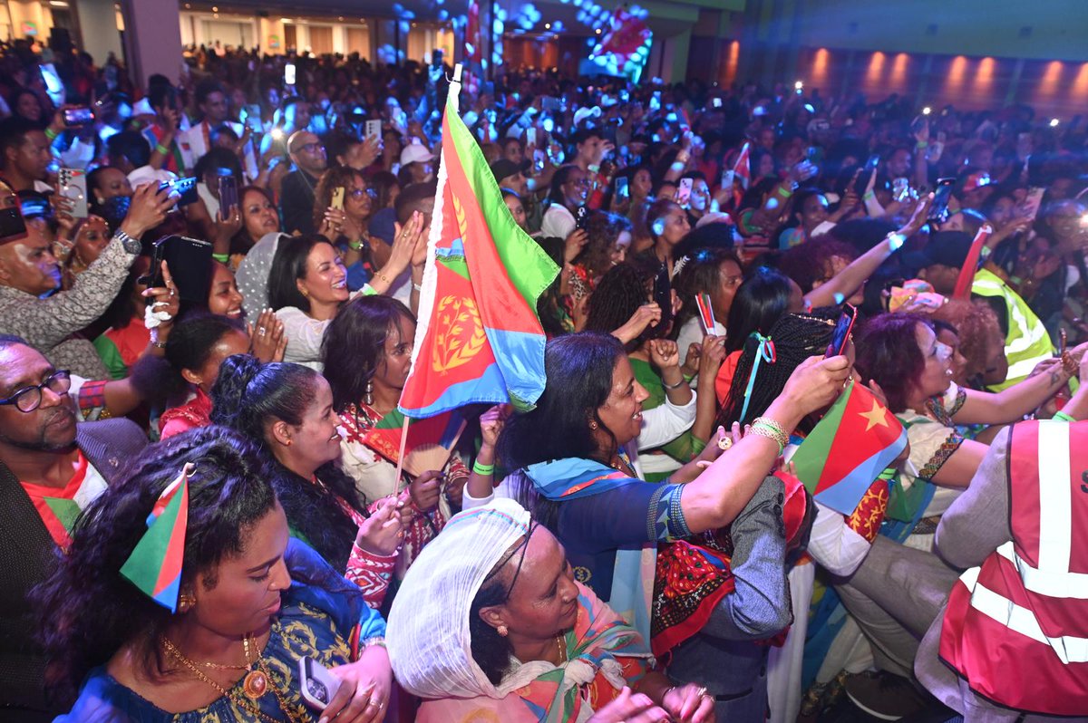 ytmn2's tweet photo. The celebration included presentations followed by musical performances featuring a talented lineup, culminating in a traditional Eritrean dance that united all participants. This year's theme, "Our Cohesion – Our Armour," was marked by a vibrant spirit and enthusiasm.
May we honour