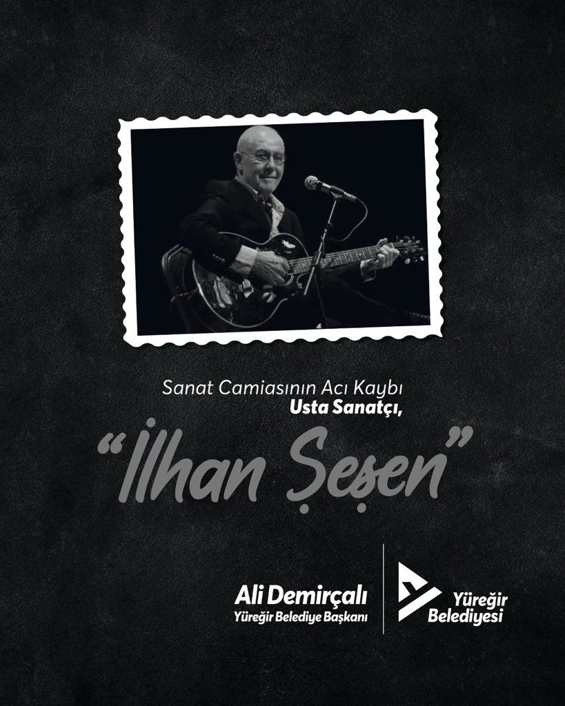 Bir süredir kanser tedavisi gören, değerli sanatçımız İlhan Şeşen’in vefatını büyük bir üzüntüyle öğrendim.

Birbirinden güzel şarkılarıyla, içimizi ısıtan sesiyle, kendine has üslubu ve nezaketiyle gönüllerimizde yer edinen sanatçımıza Allah’tan rahmet, ailesine ve tüm