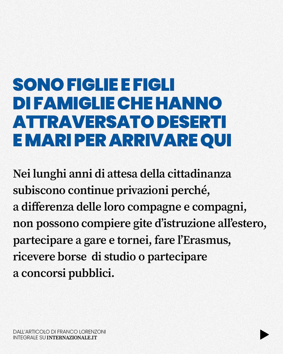 RefCittadinanza's tweet photo. Franco Lorenzoni, maestro ed educatore, lo ha scritto su Internazionale con parole che ci risuonano dentro: la scuola include, ma lo Stato esclude.

Il #ReferendumCittadinanza serve anche a questo, per i nostri studenti.

L’8 e 9 giugno #IoVotoSì https://t.co/ZnvrCnJkDj