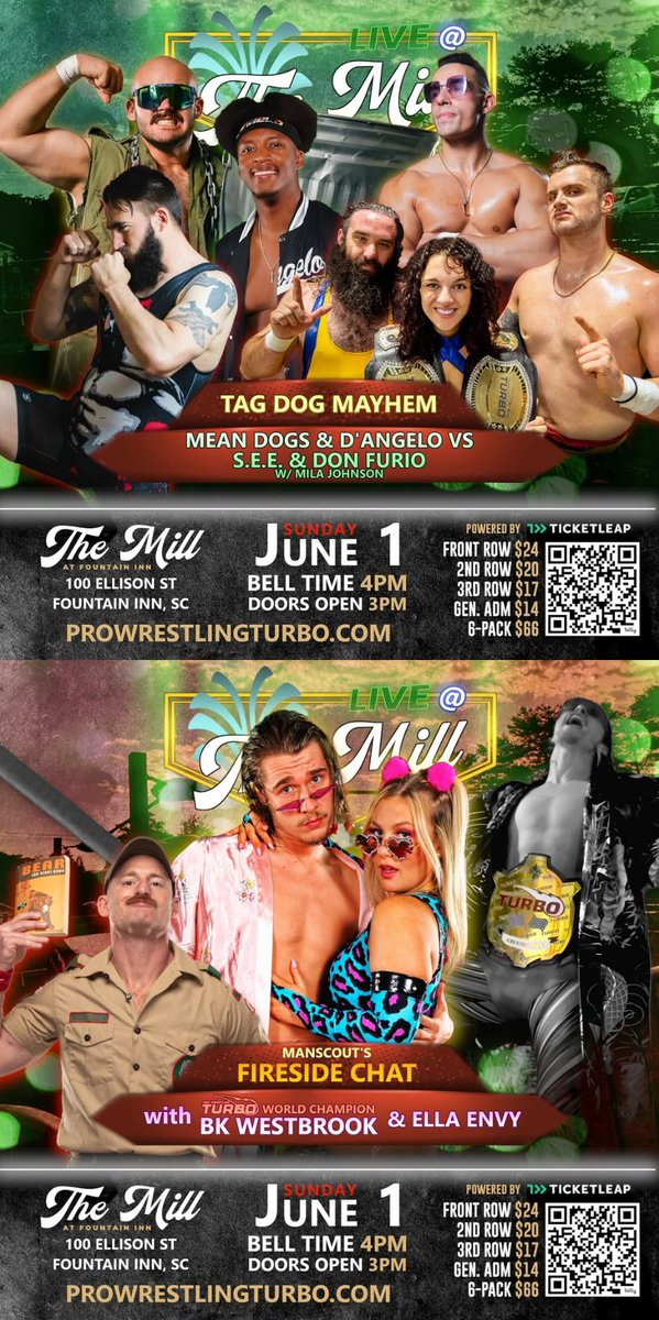 IWE Pro (@iwepro) on Twitter photo THIS SUNDAY!
MAIN EVENT!
JADE VS LEIGH!
PLUS MORE EXCITING MATCHES!
CAN'T MISS EVENT!
<a href="/sadhooligan/">brittany jade</a>
<a href="/EricaWrestles/">Erica Leigh</a>
<a href="/WrestlingTurbo/">Pro Wrestling TURBO</a>
#WWE
#NXT
#WWEBattleground
#NXTBattleground
#TNAWrestling
#AEW
#AEWDoN
#AewDoubleOrNothing
ποΈποΈποΈποΈποΈ
prowrestlingturbo.com/?fbclid=IwZXh0β¦ THIS SUNDAY!
MAIN EVENT!
JADE VS LEIGH!
PLUS MORE EXCITING MATCHES!
CAN'T MISS EVENT!
<a href="/sadhooligan/">brittany jade</a>
<a href="/EricaWrestles/">Erica Leigh</a>
<a href="/WrestlingTurbo/">Pro Wrestling TURBO</a>
#WWE
#NXT
#WWEBattleground
#NXTBattleground
#TNAWrestling
#AEW
#AEWDoN
#AewDoubleOrNothing
ποΈποΈποΈποΈποΈ
prowrestlingturbo.com/?fbclid=IwZXh0β¦