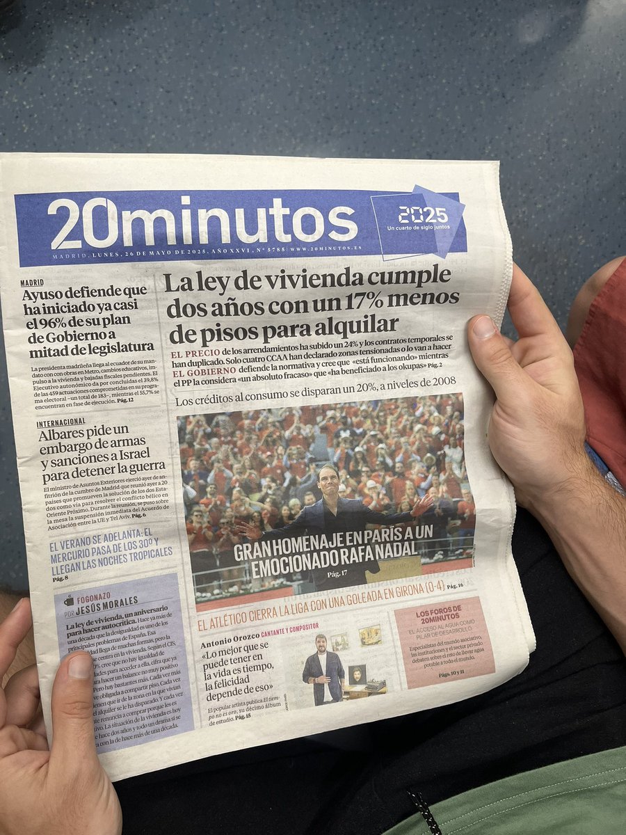 Diario de Madrid. Lo que propuso Lipovetzky no funciona en ninguna parte del mundo. Nosotros ya lo vivimos esto, estamos un paso adelantados
