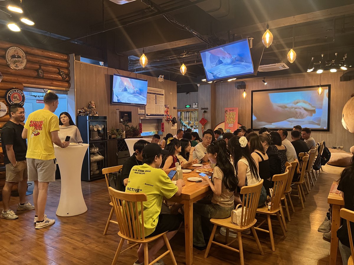 We were delighted to co-host Global Pizza Party 2025 in Chengdu (China) together with <a href="/Pizza_DAO/">PizzaDAO 🍕🏴‍☠️</a>, celebrating the 15th anniversary of #Bitcoin's first real-world purchase! Over 50 people came to munch and mingle, showing the continued strength of the #web3 community in Chengdu.