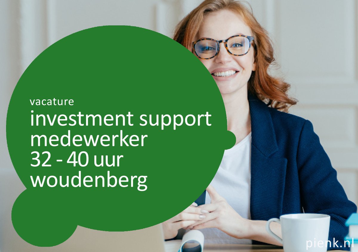 💼 Investment Support Specialist gezocht!📍 Regio Woudenberg – Maarsbergen – Leersum | 🕒 32 –40 uur | 💰 € 3.500 – € 5.000 p/m

👉 pienk.nl/vacatures/inve…

#vacature #investmentsupport #financiëledienstverlening #klantcontact #administratie #hybridewerken #pienk #vacaturealert