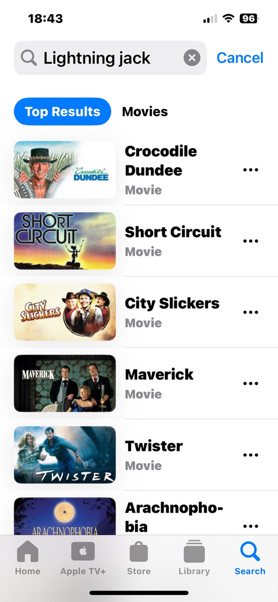 #lightningjack isn’t on iTunes. #paulhogan should get his lawyer to get this taken care of.