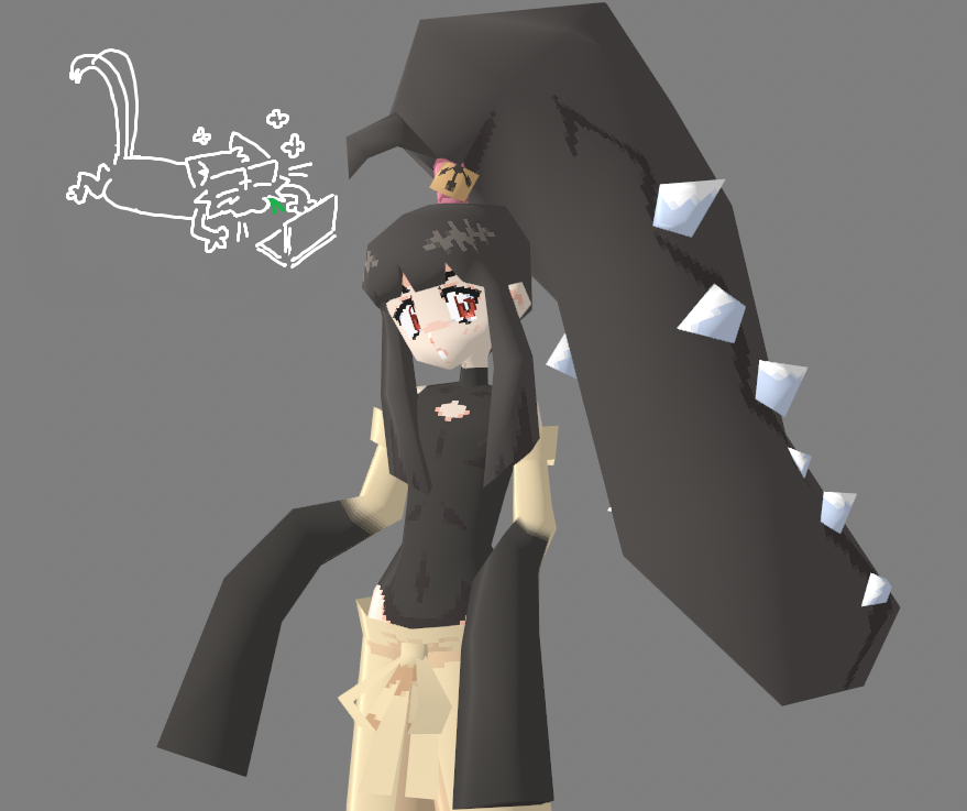 scoutylanks's tweet image. turns out I can kind of pose the arms without any crazy workarounds