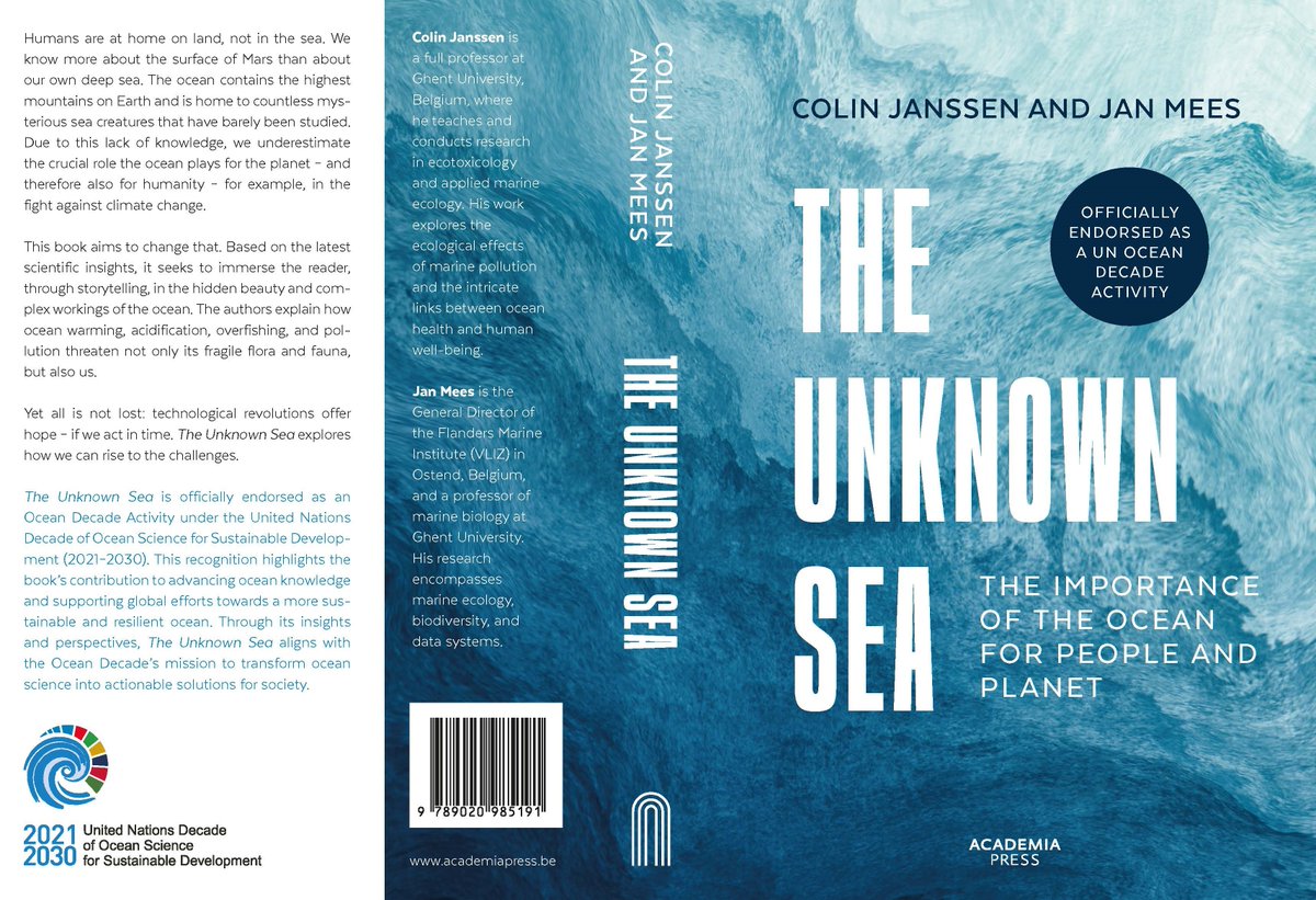 Jan Mees (@jmeesvliz) on Twitter photo Our book "The Unknown Sea" is now officially endorsed as a <a href="/UNOceanDecade/">UN Ocean Decade</a> Activity, and available in English. Order and preview at Academia Press <a href="/Lannoo/">Uitgeverij Lannoo</a> lannoo.be/nl/unknown-sea or Amazon amazon.com/Sea-importance… Our book "The Unknown Sea" is now officially endorsed as a <a href="/UNOceanDecade/">UN Ocean Decade</a> Activity, and available in English. Order and preview at Academia Press <a href="/Lannoo/">Uitgeverij Lannoo</a> lannoo.be/nl/unknown-sea or Amazon amazon.com/Sea-importance…