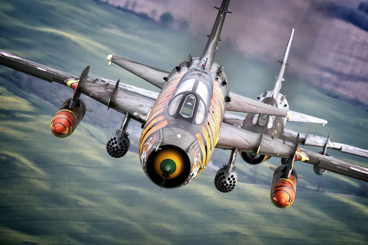 Kończę obróbkę zdjęć Su-22 i taki kadr mi wpadł - z odrobinę większej odległości.