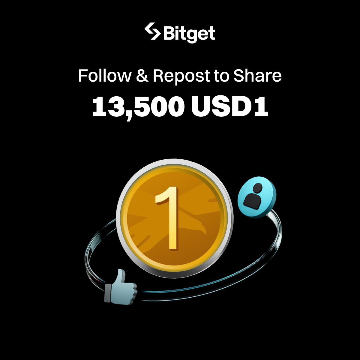 BitgetIndia's tweet photo. Follow to share 13500 USD1 

How to join: 
1️⃣ Follow @bitgetglobal @BitgetIndia @worldlibertyfi 
2️⃣ Repost + tag friends 
3⃣ Enter here: https://t.co/hjHxksBLj3

🎁 500 winners share the prize pool! https://t.co/Aw1T7TDG4E
