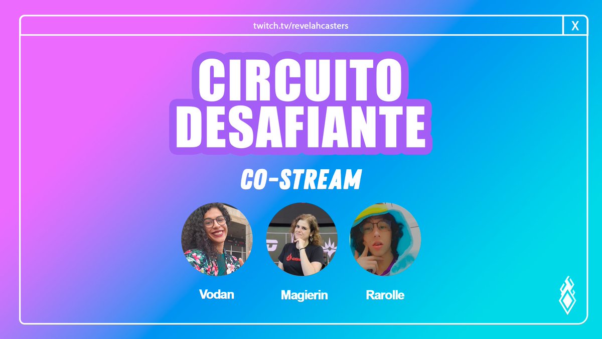 ReveLAH Casters (@revelahcasters) on Twitter photo Hoje temos série ELIMINATÓRIA no #Circuitão e vocês não podem perder! 🔥
As babys <a href="/AQuietMage/">SL Vodan 🏳️⚧️</a>, <a href="/Mari_Lienemann/">Mari - Magierin - Lienemann</a> e <a href="/Astigmaautismo/">rarolle🏳️⚧️</a> vão estar marcando presença na transmissão de hoje e comentando todas as emoções do dia!
A partir das 16:50 em
📺 twitch.tv/revelahcasters Hoje temos série ELIMINATÓRIA no #Circuitão e vocês não podem perder! 🔥
As babys <a href="/AQuietMage/">SL Vodan 🏳️⚧️</a>, <a href="/Mari_Lienemann/">Mari - Magierin - Lienemann</a> e <a href="/Astigmaautismo/">rarolle🏳️⚧️</a> vão estar marcando presença na transmissão de hoje e comentando todas as emoções do dia!
A partir das 16:50 em
📺 twitch.tv/revelahcasters
