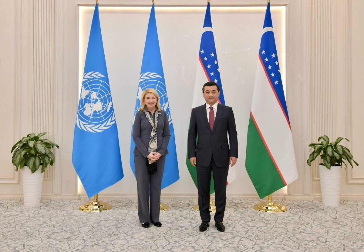 Catherine Russell (@unicefchief) on Twitter photo A pleasure to meet with <a href="/FM_Saidov/">Bakhtiyor Saidov 🇺🇿</a> in Uzbekistan today and thank the Government for its commitment to furthering the rights of children, and the support for UNICEF’s work. A pleasure to meet with <a href="/FM_Saidov/">Bakhtiyor Saidov 🇺🇿</a> in Uzbekistan today and thank the Government for its commitment to furthering the rights of children, and the support for UNICEF’s work.