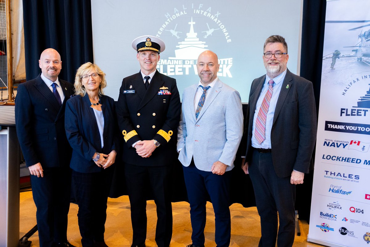 Downtown Halifax Business Commission (DHBC) (@downtownhalifax) on Twitter photo Last week, we helped launch <a href="/hfxfleetweek/">Halifax International Fleet Week</a>. It's BACK, June 19-22!!! Get all the info here: lnkd.in/d9tK9KQZ
(Picture L-R, <a href="/downtownpaul/">paul mackinnon</a>, <a href="/MLABarbAdams/">Hon. Barbara Adams, MLA</a>, Commodore Jake French, Mayor <a href="/AndyFillmoreHFX/">Andy Fillmore 🇨🇦</a> and Tim Rissesco.) Last week, we helped launch <a href="/hfxfleetweek/">Halifax International Fleet Week</a>. It's BACK, June 19-22!!! Get all the info here: lnkd.in/d9tK9KQZ
(Picture L-R, <a href="/downtownpaul/">paul mackinnon</a>, <a href="/MLABarbAdams/">Hon. Barbara Adams, MLA</a>, Commodore Jake French, Mayor <a href="/AndyFillmoreHFX/">Andy Fillmore 🇨🇦</a> and Tim Rissesco.)