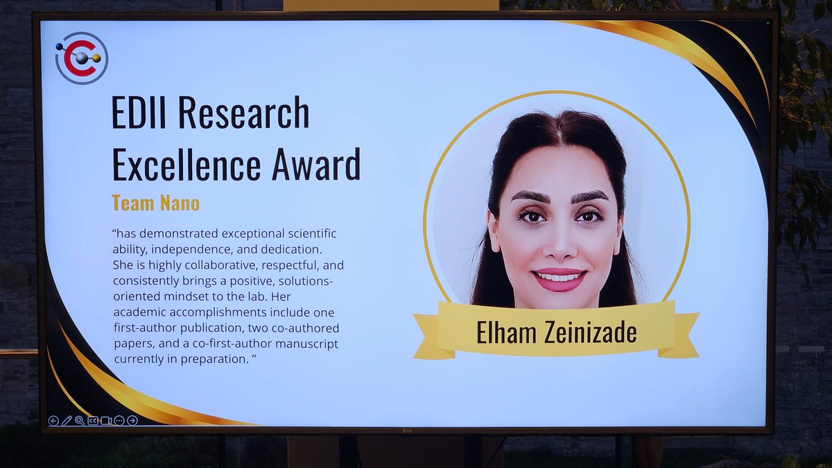 Gang Zheng Lab (@ganglabstyle) on Twitter photo 💫Congratulations to team member Elham Zeinizade for winning a Research Excellence Award from <a href="/_C2MCI/">Carbon to Metal Coating Institute (C2MCI)</a>!! 💫 💫Congratulations to team member Elham Zeinizade for winning a Research Excellence Award from <a href="/_C2MCI/">Carbon to Metal Coating Institute (C2MCI)</a>!! 💫
