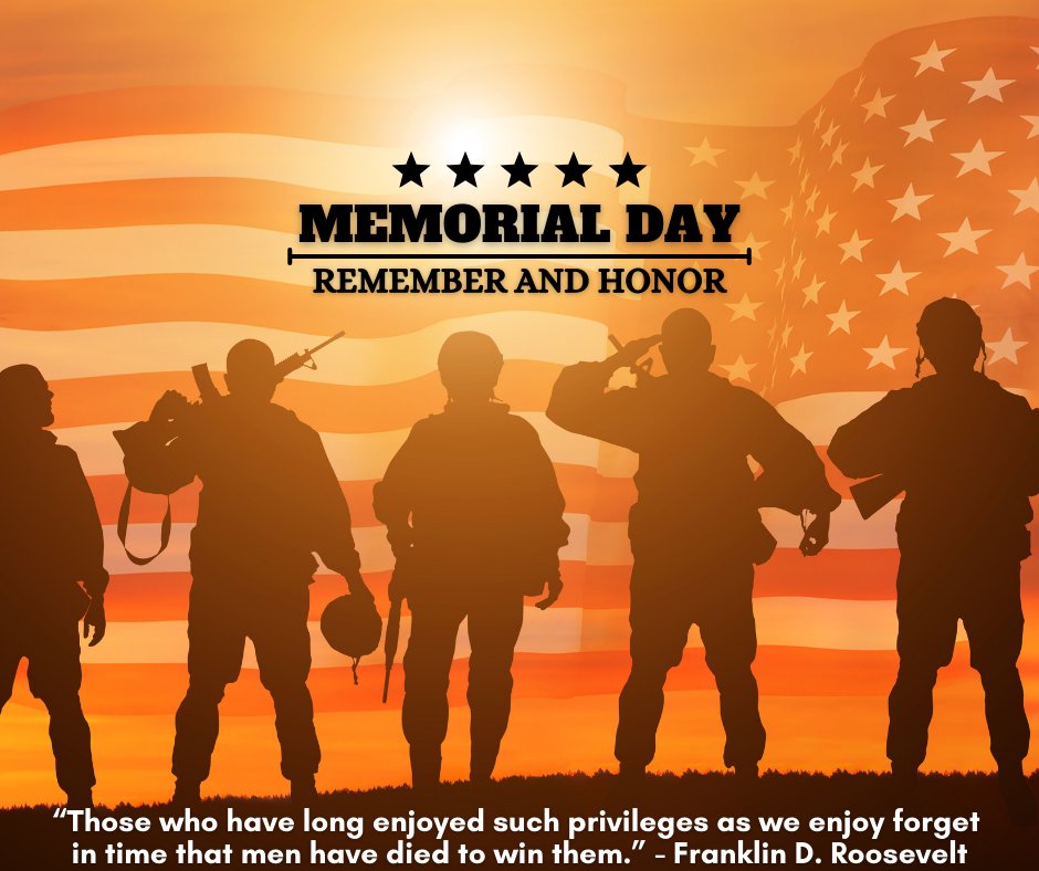 The Madison employees are forever grateful for the ultimate sacrifice of those who gave their lives for our freedom. May their courage and dedication never be forgotten.
*Our office will reopen tomorrow*