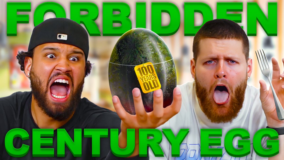 PEYTON &amp; CAM EAT A 100 YEAR OLD EGG! ARE THE FOOD WARS BACK?!
🤢🥚

Watch now!⬇️

youtu.be/GZEjS24bRyE
