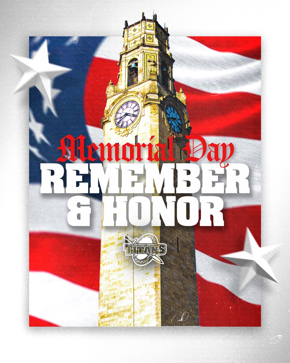 As Titans, we stand united in gratitude. Honoring the brave who made the ultimate sacrifice. #MemorialDay #DetroitMercy #TitansHonor