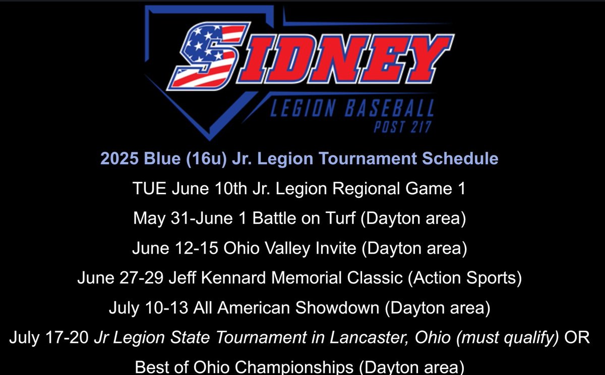 Post217Baseball's tweet photo. Post 217 baseball is back in action this week! Below is each team's 2025 schedule and links to follow along on Gamechanger:
Sr Legion Team: https://t.co/aLIhxJ63Mh
17u (Red): https://t.co/QQVEONLZ5u
16u (Blue): https://t.co/qOjcLRsYKr
15u (White): https://t.co/me3vgIppF3 https://t.co/NCpfVEL8z0