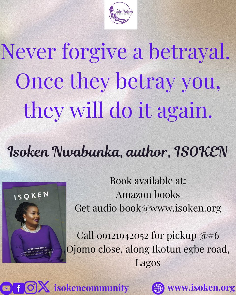 isokencommunity's tweet photo. Loyalty BROKEN is loyalty LOST forever.

To forgive a betrayal is to hand your enemy another sword and turn your back again.

#MondayMotivation 
#isokenspeaks
#isokencommunity https://t.co/FeeR4R0rgc