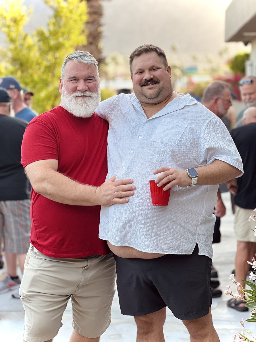 Daddy and his big fat boy!