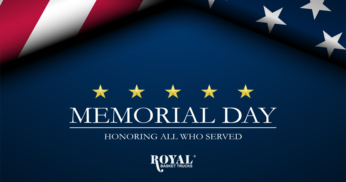 Today, we pause to honor and remember the brave men and women who made the ultimate sacrifice for our freedom. From all of us at Royal Basket Trucks — we are forever grateful for your service. 

#MemorialDay #HonorAndRemember #RoyalBasketTrucks
