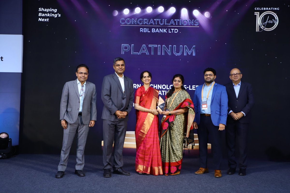 rblbank's tweet photo. Innovation Recognised!
Happy to share that we have received the Platinum Award at the Infosys Finacle Innovations Awards 2025 in the Modern Technologies-Led Innovation category for Future Ready Core Banking System.
#FinacleInnovationAwards #CoreBankingTransformation #InspiringBetterBanking #InfosysFinacleInnovationAwards2025 #Innovation #DigitalBanking #Composability #MicroServices #ApnoKaBank #RBLBank