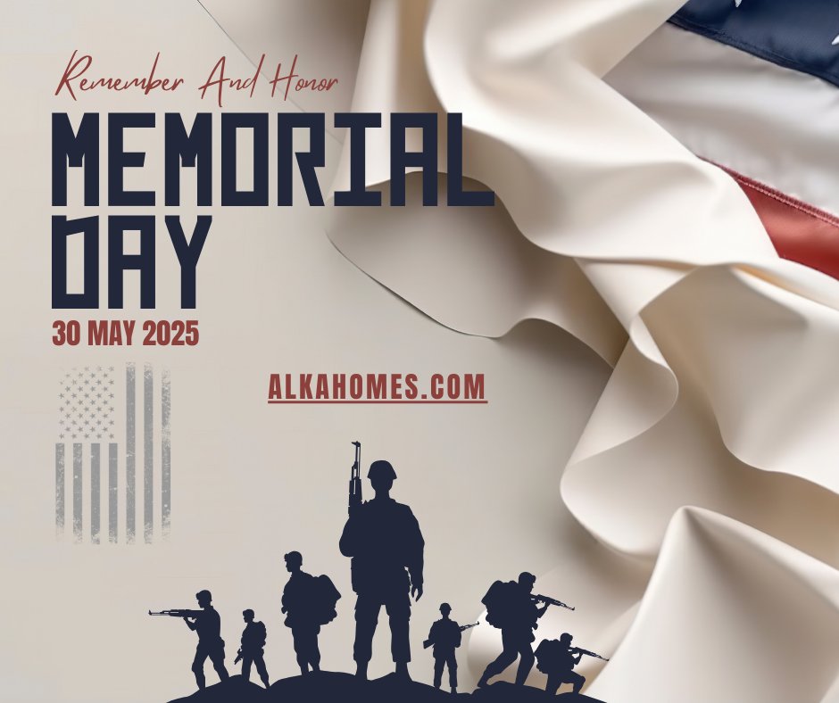 AlkaHomes's tweet photo. We pause to reflect on the lives of our fallen heroes and express our deepest gratitude for their service.

#memorialday2025 #remember #honor https://t.co/tN3tAk21xf