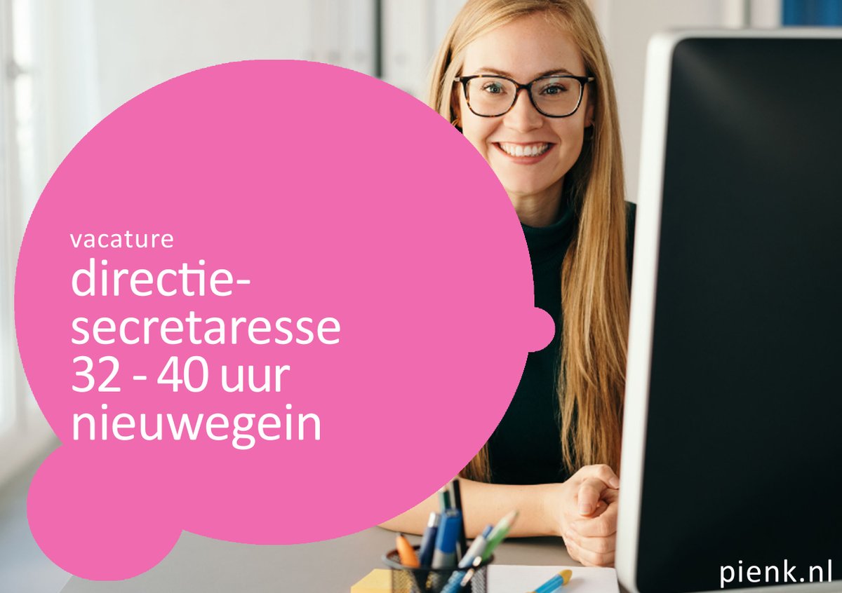 💼 Word jij de onmisbare spil achter deze directie?
📍 Nieuwegein | 🕒 32 –40 uur | 💰 € 3.300 – € 4.000 p/m

pienk.nl/vacatures/dire…

#vacature #directiesecretaresse #nieuwegein #secretarieel #support #managementsupport #organisatietalent #pienk #vacaturetip #officevacatures