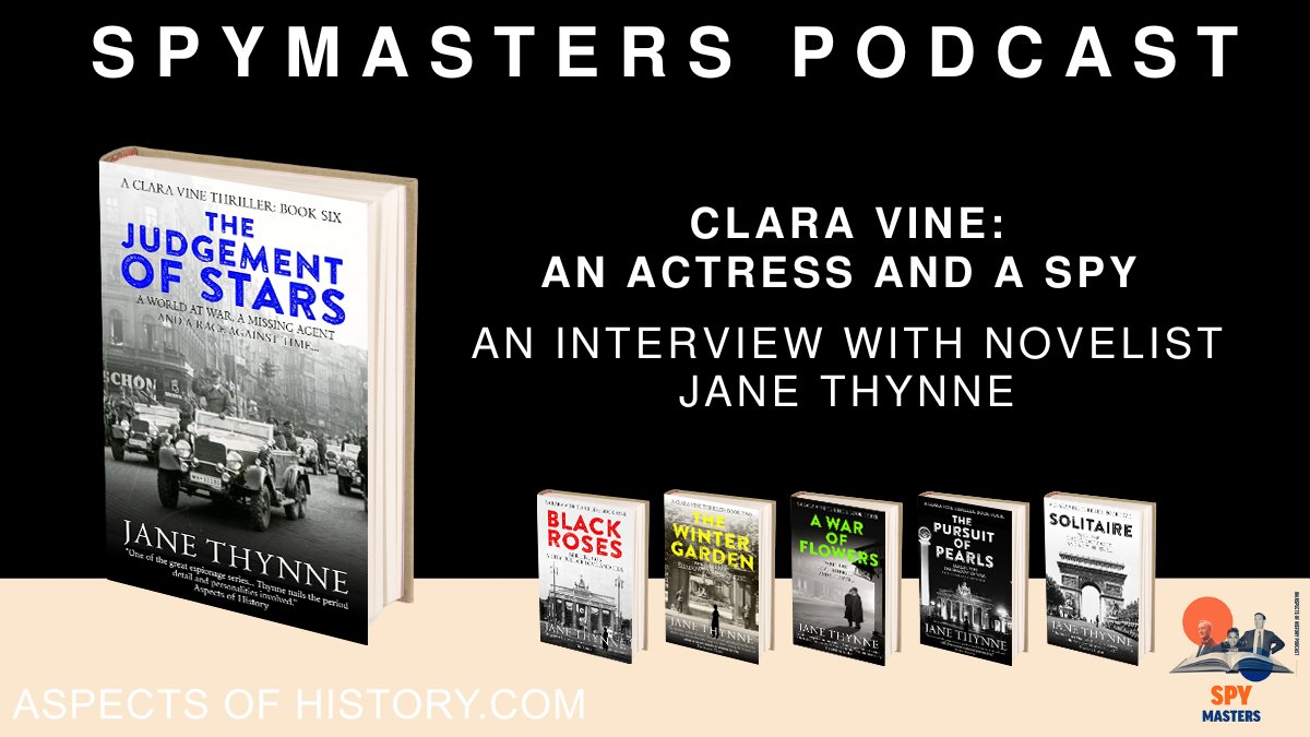 Aspects of History (@aspectshistory) on Twitter photo #Podcast
<a href="/Spymasterspod/">SpyMasters</a> interviews <a href="/janethynne/">Jane Thynne/C.J.Carey</a>
About the acclaimed Clara Vine series. #Podcast
<a href="/Spymasterspod/">SpyMasters</a> interviews <a href="/janethynne/">Jane Thynne/C.J.Carey</a>
About the acclaimed Clara Vine series.