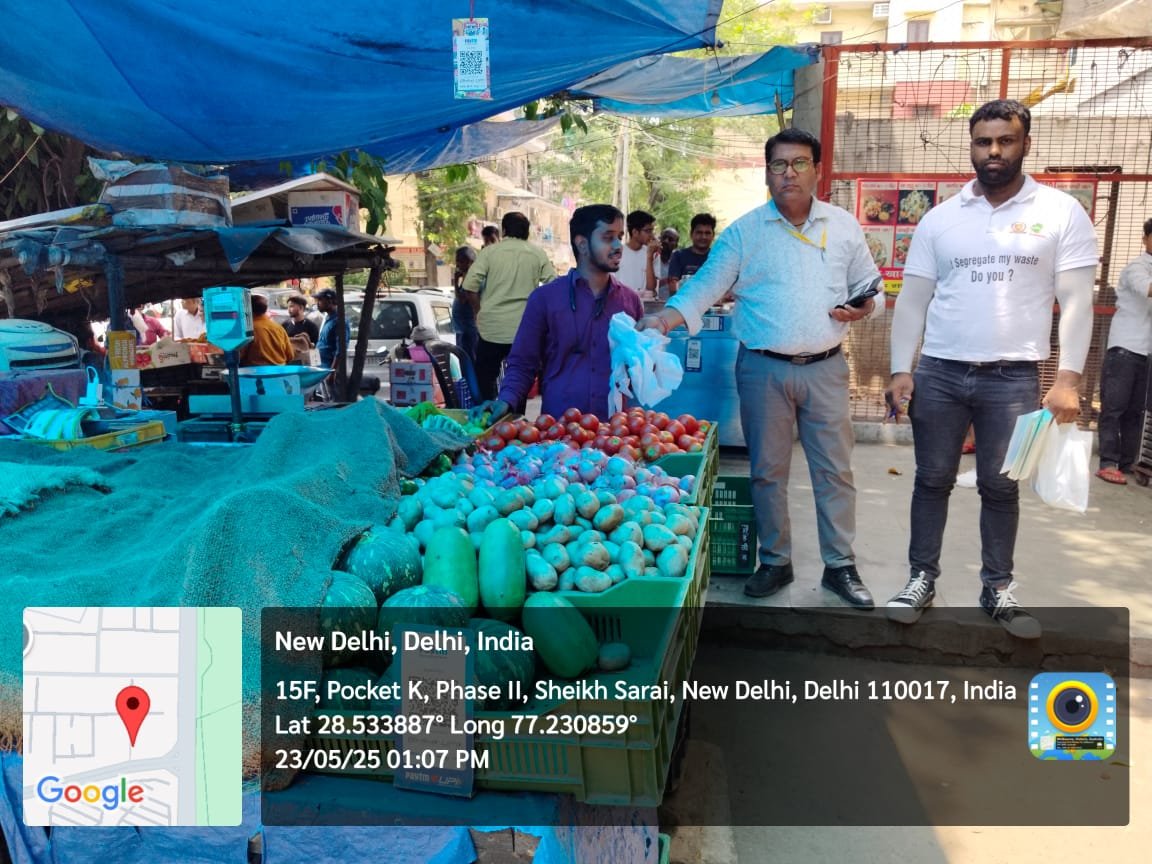 Swachh Survekshan MCD (@sbm_mcd) on Twitter photo The MCD-SSIPL IEC Team, under the guidance of <a href="/DCSOUTHZONE/">Deputy Commissioner,South Zone</a> , conducted a focused awareness drive promoting the message of Say no to single-use plastic and encouraging waste segregation at source at Sheikh Sarai Phase 2 DDA market
<a href="/LtGovDelhi/">LG Delhi</a>
<a href="/RajaiqbalSingh3/">Raja Iqbal Singh</a>
<a href="/AshwaniKumar_92/">Ashwani Kumar</a> The MCD-SSIPL IEC Team, under the guidance of <a href="/DCSOUTHZONE/">Deputy Commissioner,South Zone</a> , conducted a focused awareness drive promoting the message of Say no to single-use plastic and encouraging waste segregation at source at Sheikh Sarai Phase 2 DDA market
<a href="/LtGovDelhi/">LG Delhi</a>
<a href="/RajaiqbalSingh3/">Raja Iqbal Singh</a>
<a href="/AshwaniKumar_92/">Ashwani Kumar</a>