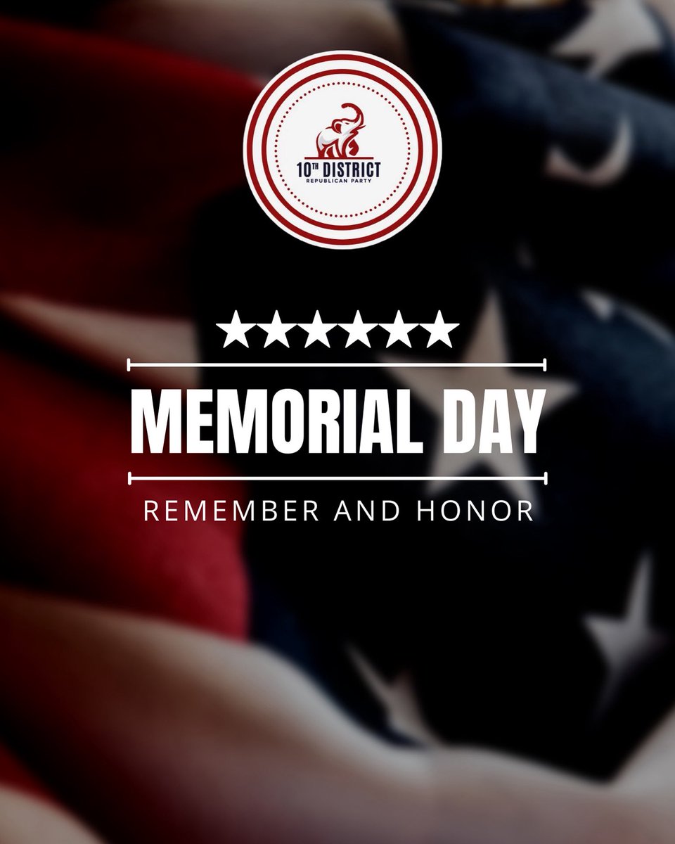 10thDGeorgiaGOP's tweet image. Today we remember the brave men and women who gave their lives for our freedom.

We honor their sacrifice and will never forget the cost of liberty.

May God bless our fallen heroes and this great nation.