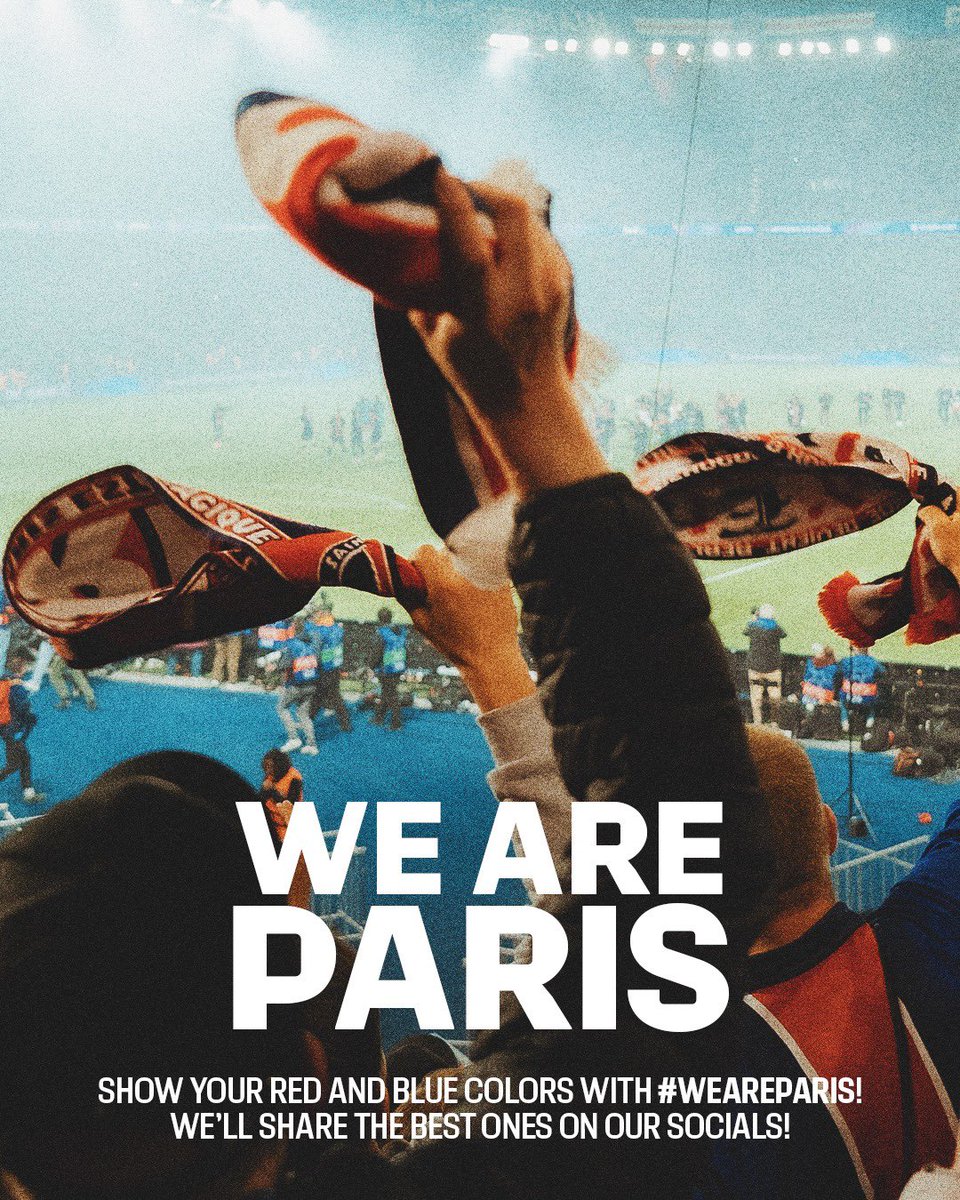 𝓟𝓐𝓢𝓢𝓘𝓞𝓝 ❤️💙

Wear our colors, show them, share them with #WeAreParis!
