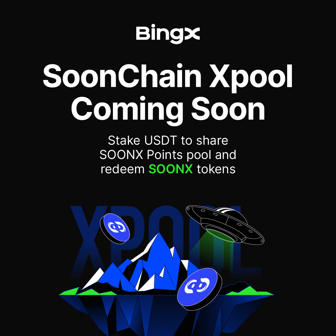 BingX (@bingxofficial) on Twitter photo Stake into the chain powering the next-gen games. 🎮
Stake USDT in Xpool—earn points, redeem for $SOONX. 4.9M points up for grabs. <a href="/soonchain_ai/">SoonChain 🟦 Testnet🔛</a>
New to BingX? Stake & snag a 100 USDT Bonus Voucher. From May 27 to June 1.
Join now: bingx.com/xpool/detail?c…
Learn more: Stake into the chain powering the next-gen games. 🎮
Stake USDT in Xpool—earn points, redeem for $SOONX. 4.9M points up for grabs. <a href="/soonchain_ai/">SoonChain 🟦 Testnet🔛</a>
New to BingX? Stake & snag a 100 USDT Bonus Voucher. From May 27 to June 1.
Join now: bingx.com/xpool/detail?c…
Learn more: