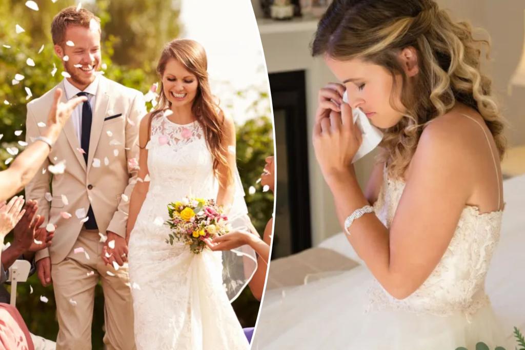 nypost's tweet image. Bride shocked as groom mysteriously vanishes minutes after wedding — and she uncovers his dark secret: ‘He was the love of my life’ trib.al/89BnbuT