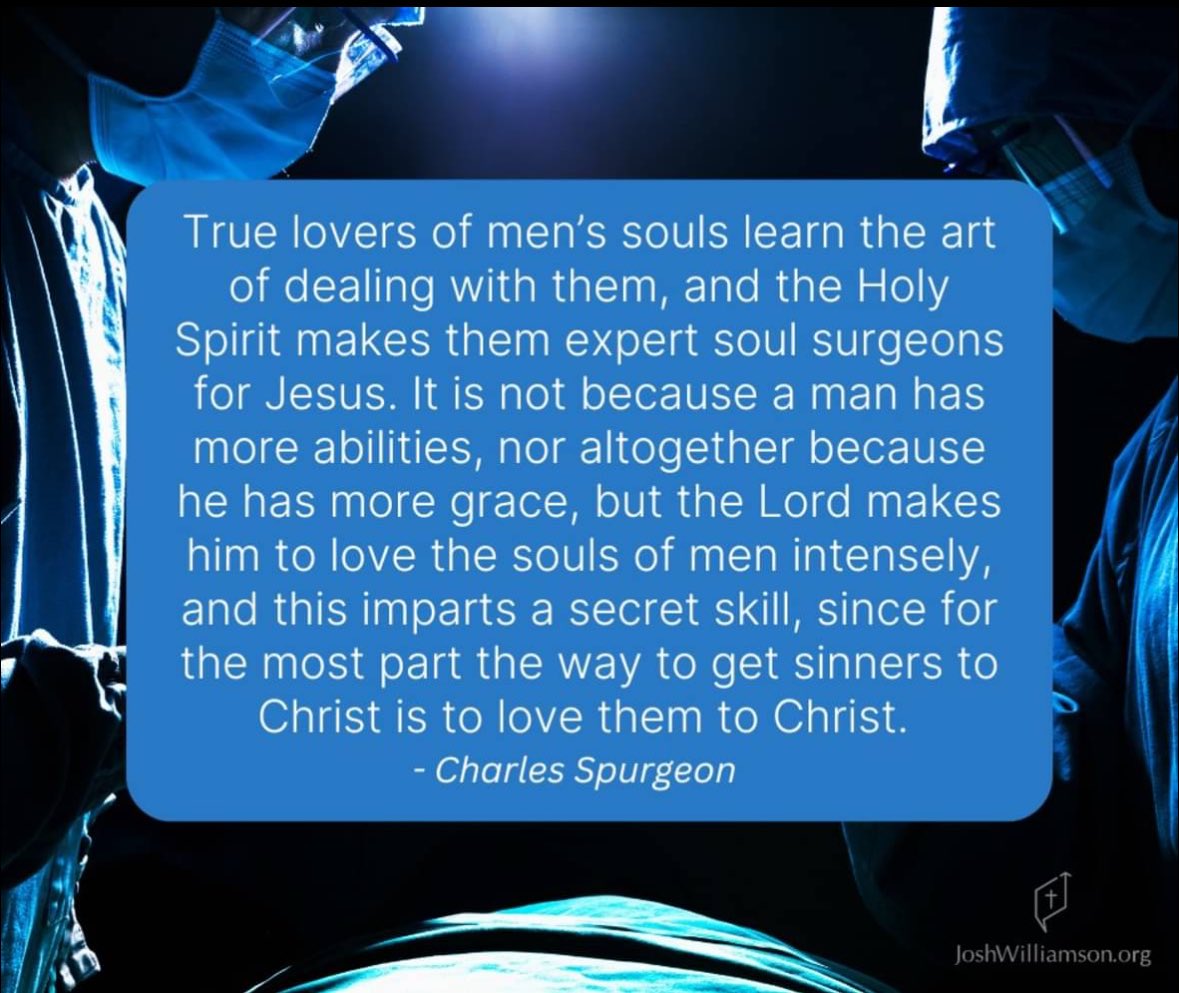 The art and skill of biblical soul surgeons is in desperate need. The laborers are few.

We cannot present less than the full message of the gospel. We cannot shy away from what can be uncomfortable. Otherwise no one will understand why they need a savior at all.
