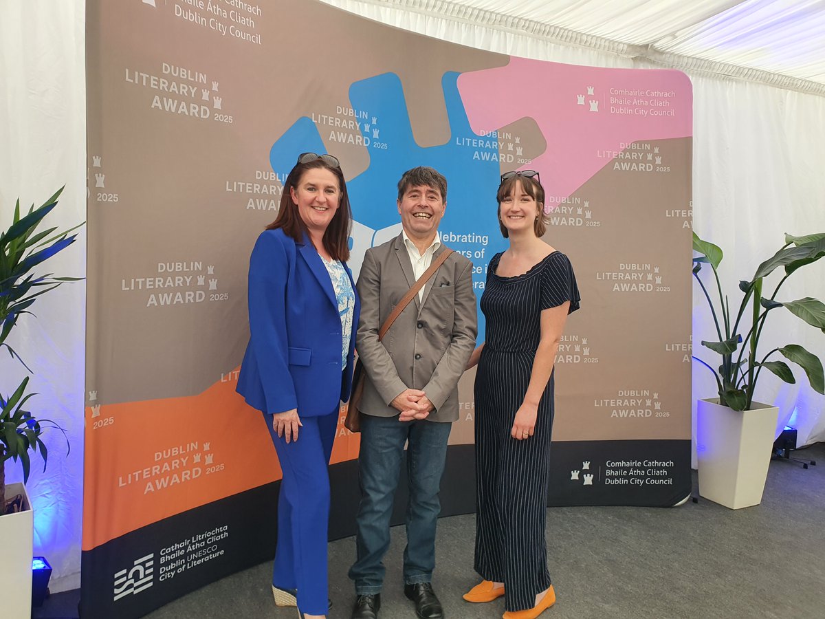Galway Libraries (@librariesgalway) on Twitter photo Congratulations to Michael Crummey, winner of the 2025 <a href="/DublinLitAward/">Dublin Literary Award</a>. His novel "The Adversary" scooped the €100k prize.
County Librarian Liz Keane and Assistant Librarian Ruth Browne were delighted to meet the author at the awards ceremony in Merrion Square last week. Congratulations to Michael Crummey, winner of the 2025 <a href="/DublinLitAward/">Dublin Literary Award</a>. His novel "The Adversary" scooped the €100k prize.
County Librarian Liz Keane and Assistant Librarian Ruth Browne were delighted to meet the author at the awards ceremony in Merrion Square last week.