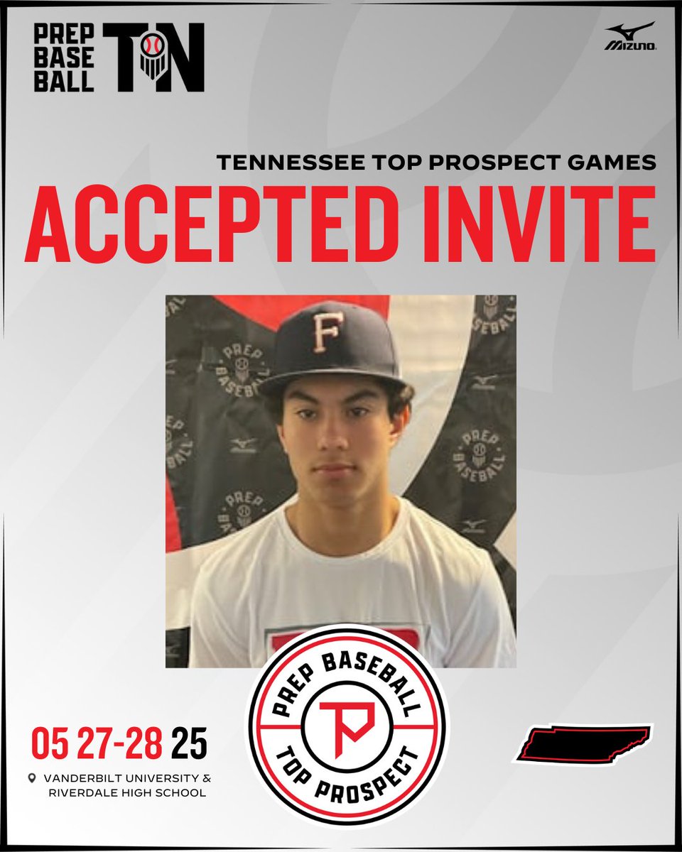 Prep Baseball Tennessee (@prepbaseballtn) on Twitter photo #๐ง๐ก๐ง๐ฃ๐๐ฎ๐ฑ: ๐๐ก๐ฉ๐๐ง๐ ๐๐๐๐๐ฃ๐ง๐๐ โ
+ 2026 OF Zain Kureshi-Smith (@Kureshi_Smith; <a href="/AdmiralGameday/">Farragut Baseball</a>) is ๐๐๐๐๐๐ ๐๐ ๐ for the Tennessee Top Prospect Games that is set for May 27-28 at Vanderbilt University & Riverdale High School.
Request your invite to #๐ง๐ก๐ง๐ฃ๐๐ฎ๐ฑ: ๐๐ก๐ฉ๐๐ง๐ ๐๐๐๐๐ฃ๐ง๐๐ โ
+ 2026 OF Zain Kureshi-Smith (@Kureshi_Smith; <a href="/AdmiralGameday/">Farragut Baseball</a>) is ๐๐๐๐๐๐ ๐๐ ๐ for the Tennessee Top Prospect Games that is set for May 27-28 at Vanderbilt University & Riverdale High School.
Request your invite to